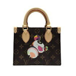 Louis Vuitton On the Go Murakami Takashi Pink canvas handbag